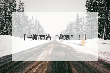 马斯克遭“背刺”！