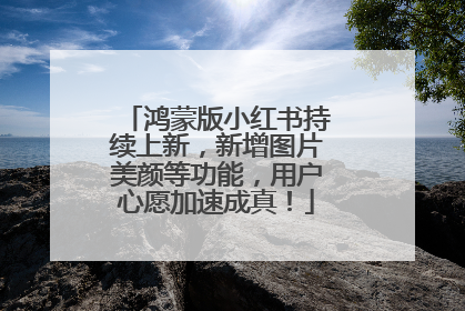 鸿蒙版小红书持续上新，新增图片美颜等功能，用户心愿加速成真！
