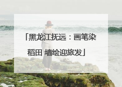 黑龙江抚远：画笔染稻田 墙绘迎旅发