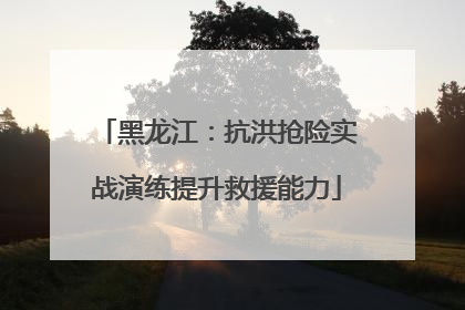黑龙江：抗洪抢险实战演练提升救援能力