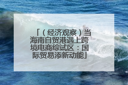 （经济观察）当海南自贸港遇上跨境电商综试区：国际贸易添新动能