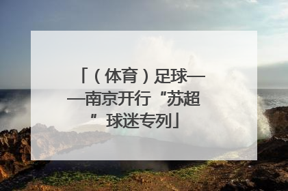（体育）足球——南京开行“苏超”球迷专列