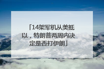 14架军机从美抵以，特朗普两周内决定是否打伊朗