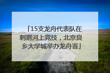15支龙舟代表队在刺猬河上竞技，北京良乡大学城举办龙舟赛