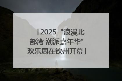 2025“浪漫北部湾 潮派嘉年华”欢乐周在钦州开幕