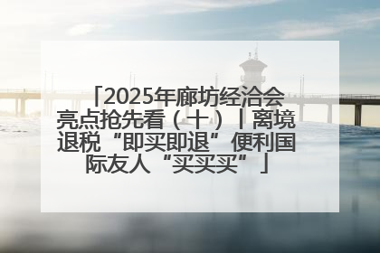 2025年廊坊经洽会亮点抢先看（十）丨离境退税“即买即退”便利国际友人“买买买”