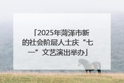 2025年菏泽市新的社会阶层人士庆“七一”文艺演出举办