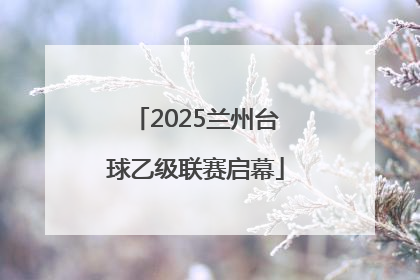2025兰州台球乙级联赛启幕