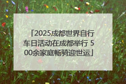 2025成都世界自行车日活动在成都举行 500余家庭畅骑迎世运