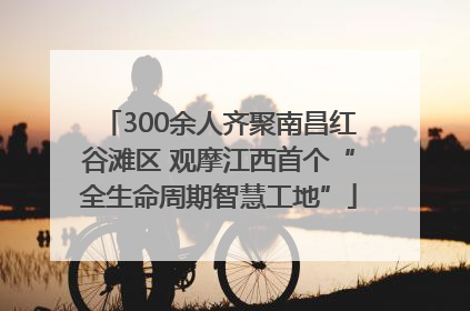 300余人齐聚南昌红谷滩区 观摩江西首个“全生命周期智慧工地”